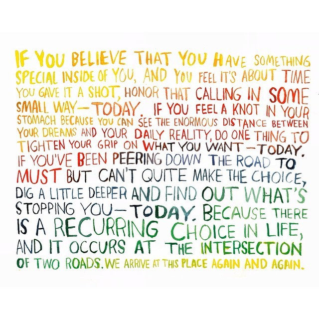 Something Special Inside of You print from The Crossroads of Should and Must